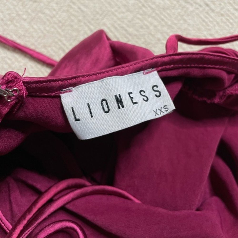 Lioness Wild Wild West Pink Satin Mini Dress XXS - Picture 2 of 5